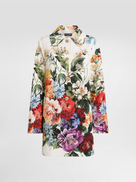 Dolce & Gabbana Bouquet flower print coat