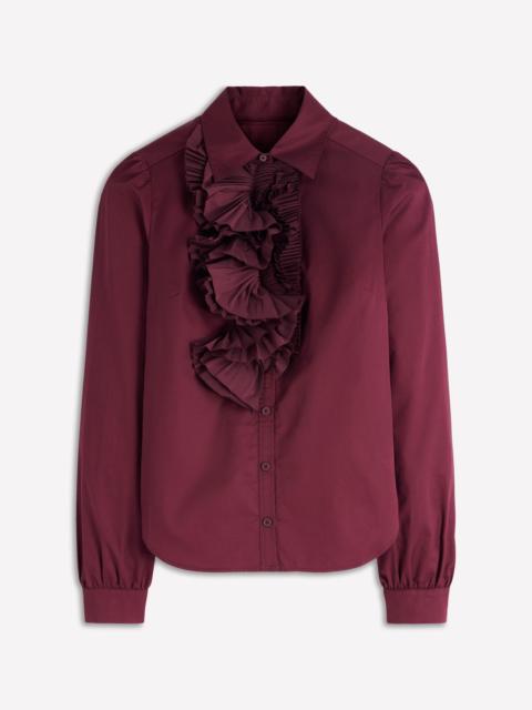 BODEN Cara Ruffle Shirt-Deep Wisteria
