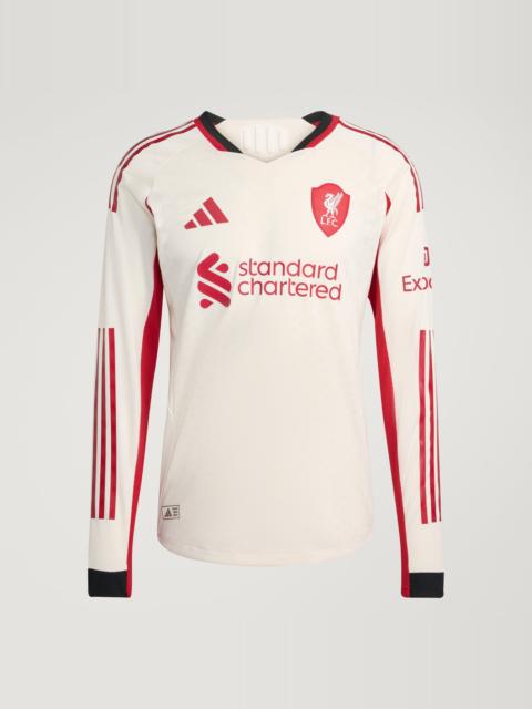 adidas Liverpool FC 25/26 Long Sleeve Away Authentic Jersey