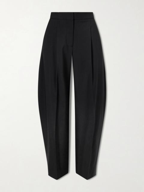 Alaïa Pleated Wool-blend Gabardine Tapered Pants