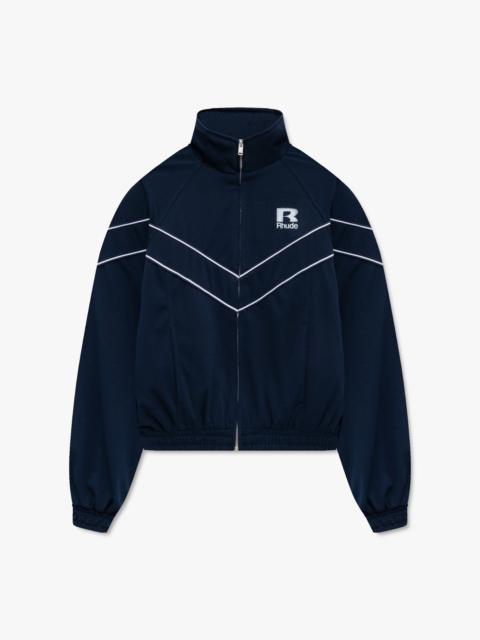 RHUDE MESH PIPING RAGLAN TRACK JACKET