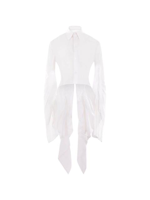 Yohji Yamamoto extra-long sleeve cotton blouse