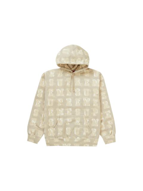 Supreme Supreme Blocks Hooded Sweatshirt Tan