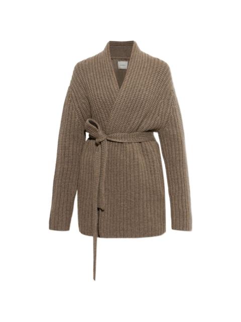 LISA YANG Jacqueline belted waffle-knit cardigan