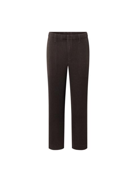 KERSEY PLEATS PANTS - BROWN