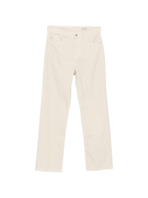 AG Jeans Brinley logo-patch straight-leg jeans