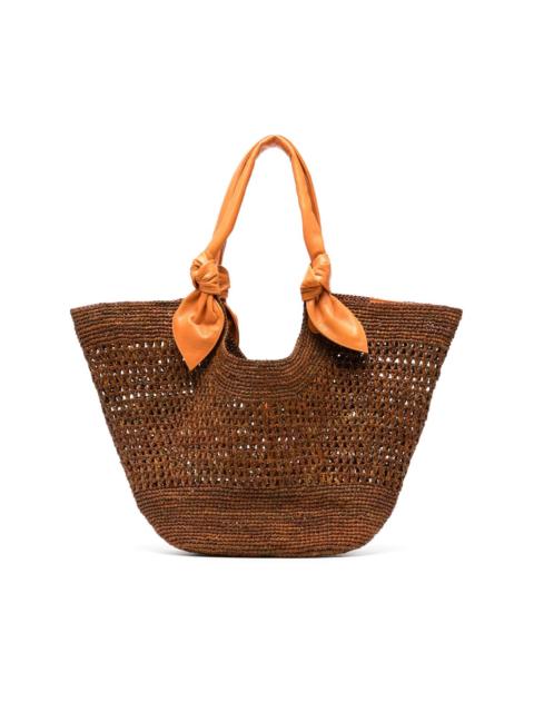 HEREU straw tote bag