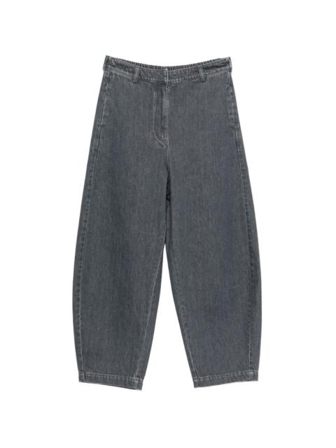 CORDERA elasticated-waistband wide-leg jeans