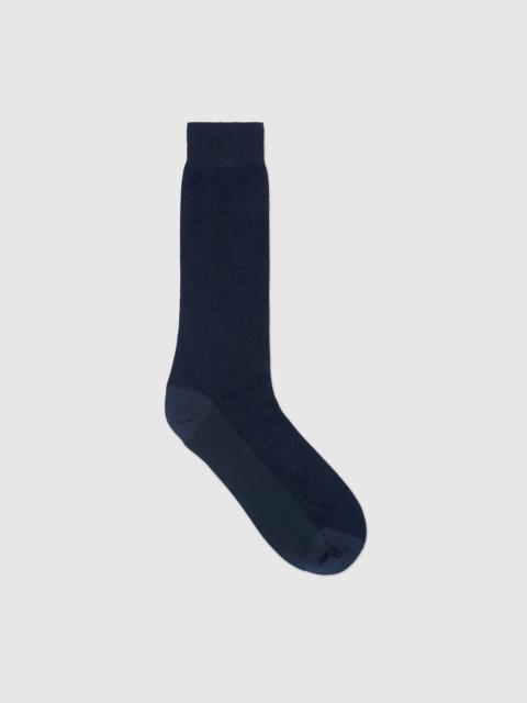 GUCCI GG cotton silk jacquard socks