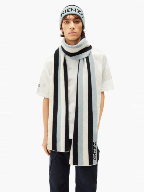 KENZO The Winter Capsule' striped wool scarf