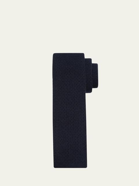 Brioni Men's Solid Cashmere Knitted Tie