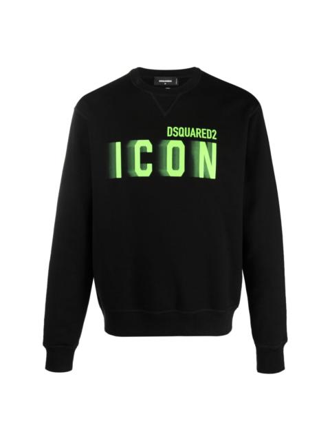 Icon-print cotton sweatshirt