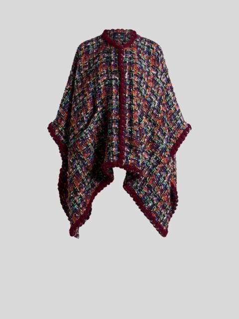 Etro MULTICOLOURED TWEED CAPE