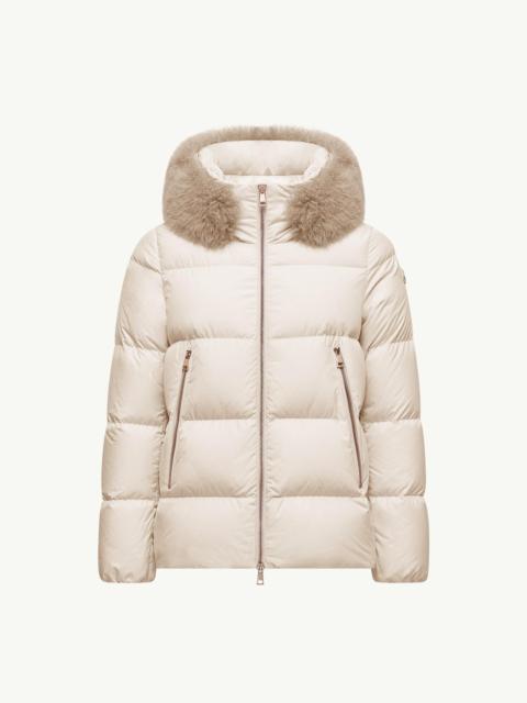 Moncler Laichefur Shearling-Trimmed Short Down Jacket