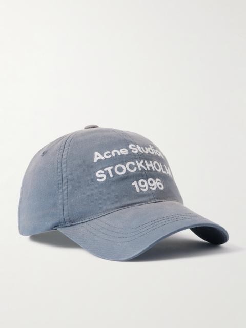 Acne Studios Logo-Embroidered Cotton-Twill Baseball Cap