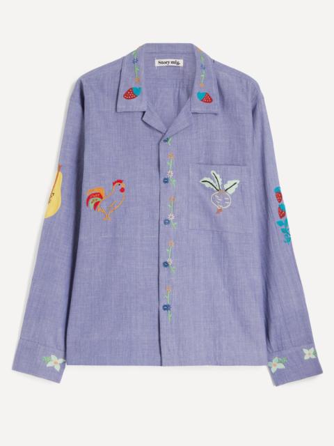 Story mfg. Embroidered Cotton Shirt