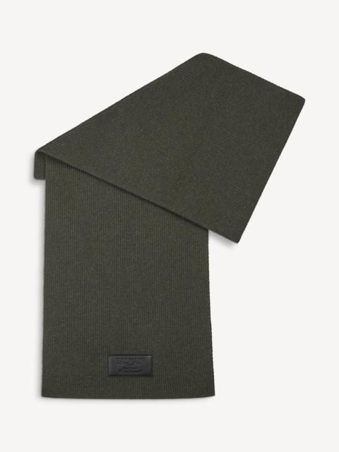 Balmain Wool scarf with leather Balmain Vintage label