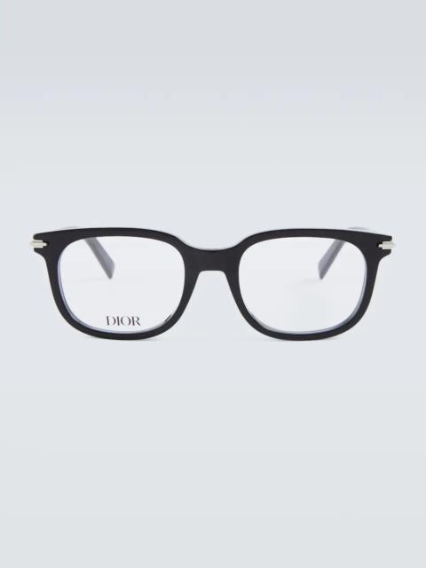 DiorBlackSuitO S6I rounded glasses