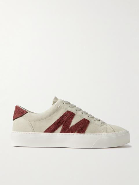 Moncler Monaco2 Suede Sneakers