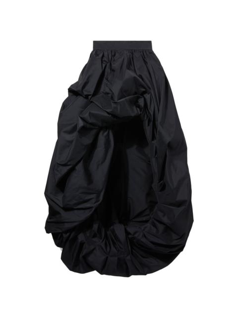 asymmetric taffeta full skirt