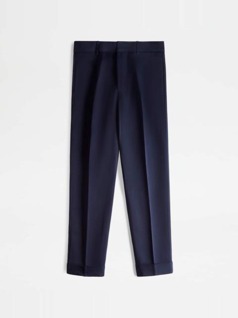 Tod's PANTS WITH DARTS - BLUE