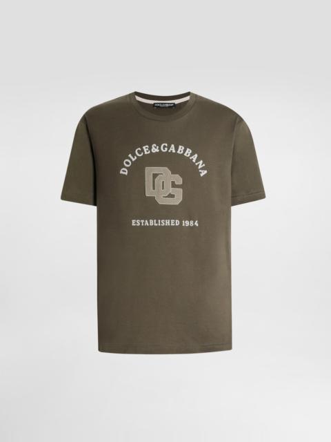 Dolce & Gabbana Cotton t-shirt with print and embroidery