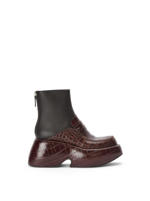 Loewe Wedge loafer boot in calfskin