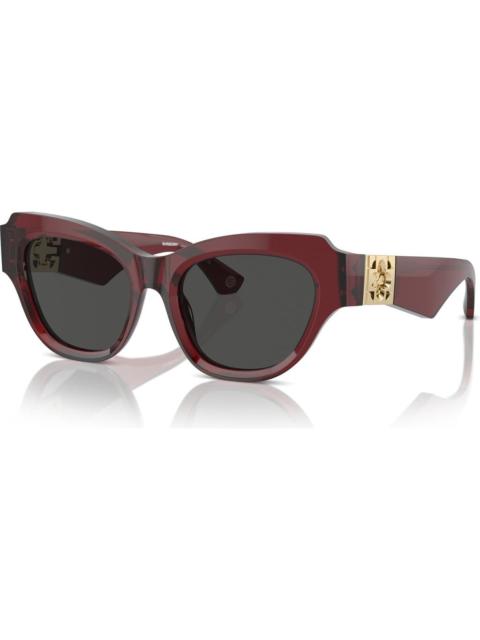 Burberry burberry 52mm Irregular Sunglasses in Bordeaux at Nordstrom