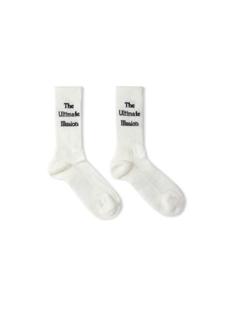 MSGM Cotton socks wtih "The Ultimate Illusion" statement