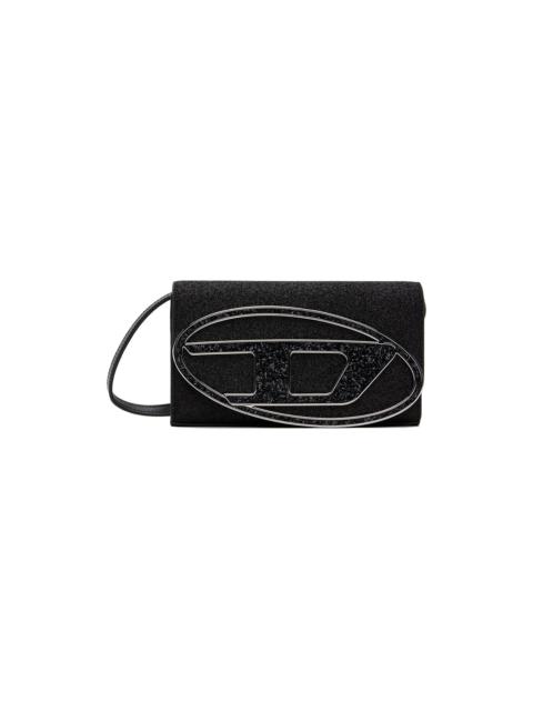Black 1dr Wallet Strap Bag