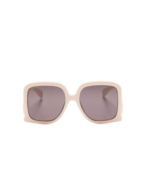 GUCCI oversize-frame sunglasses