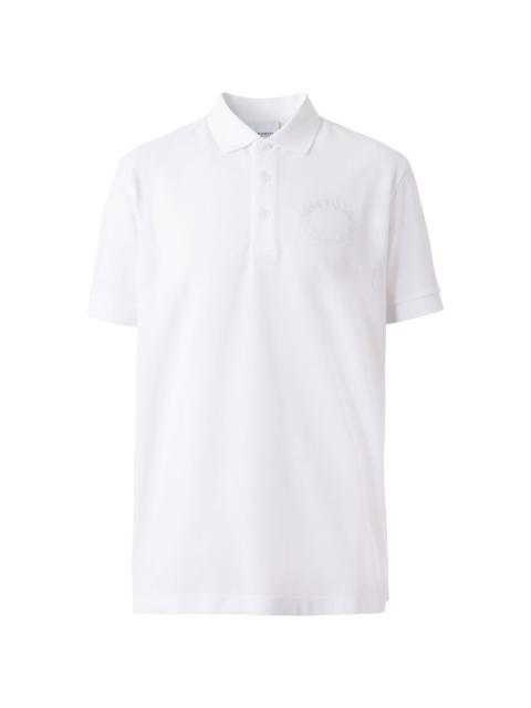 embroidered-crest polo shirt