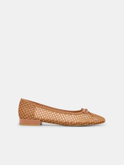 dolce vita ULICIA BALLET FLATS CORAL WOVEN MESH