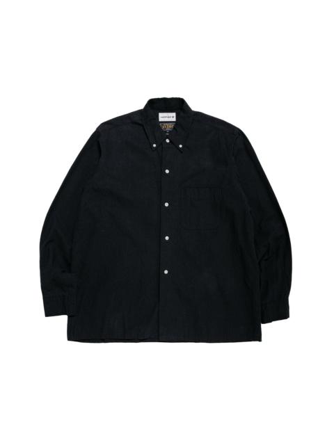 BEAMS PLUS Lost & Found Open B.D. Linen Cotton Black