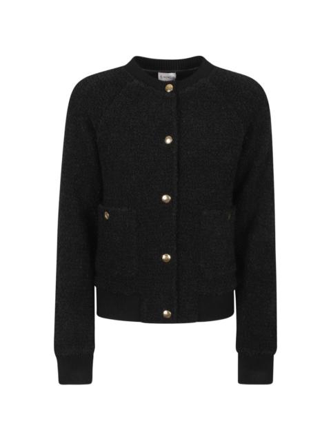 Moncler bouclé-knit button-up cardigan