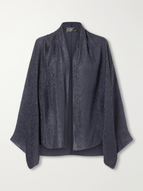 cortana Anhelo Crinkled Silk-charmeuse Jacket