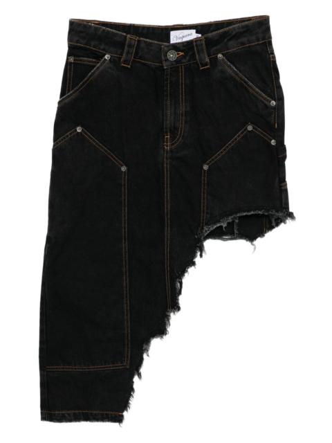 VAQUERA asymmetric denim skirt