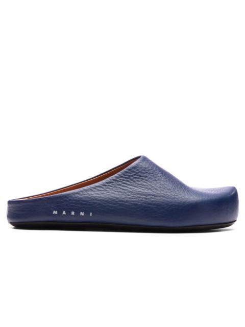 Marni LEATHER FUSSBETT SABOT - DUSTY BLUE
