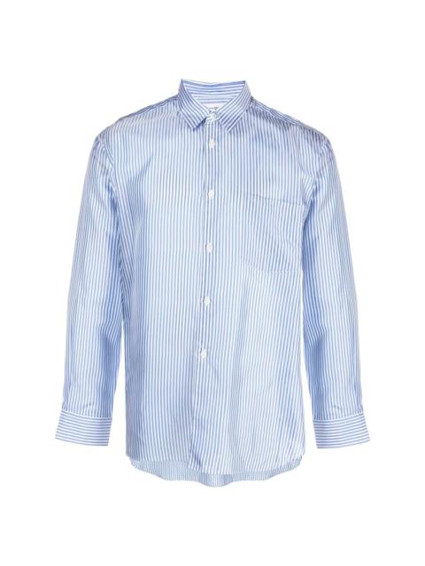Comme des Garçons SHIRT 스트립 긴 소매 셔츠