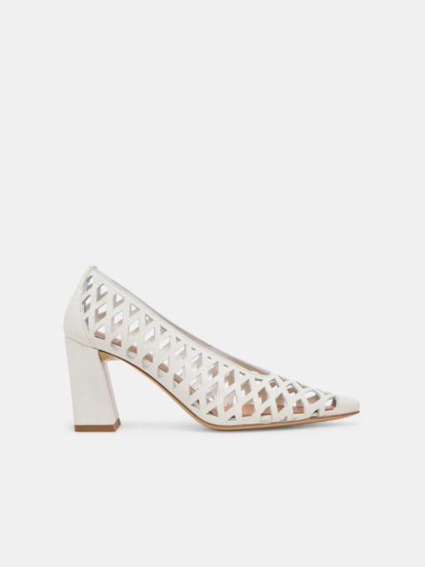 dolce vita TANYA HEELS BONE WOVEN LEATHER