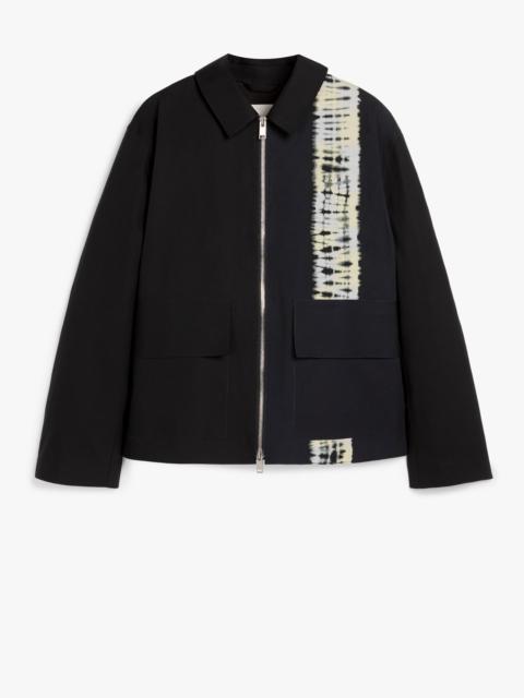 John Elliott JOHN ELLIOTT BLACK SHIBORI DYE BONDED COTTON JACKET