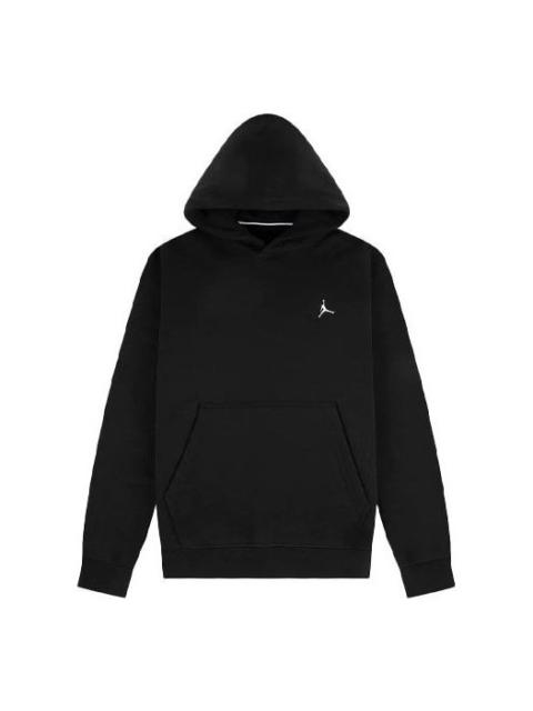 Jordan Air Jordan Embroidered Logo Sports Fleece Hoodie 'Black' DA9818-010