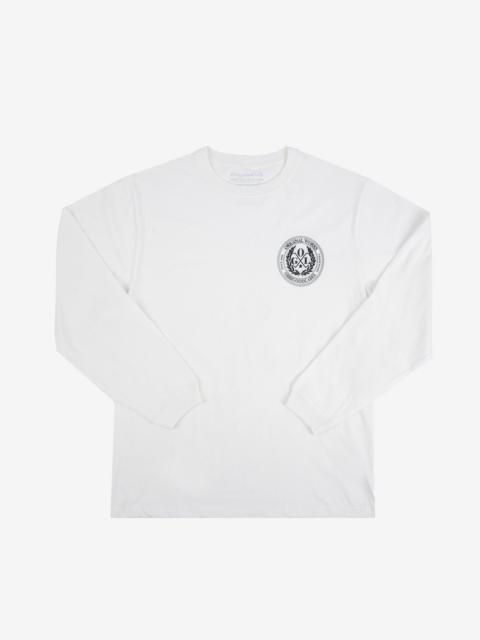 OGL-TEE-LOT20-LOGO-LS-CRM OGL 6.2oz Ringspun Long Sleeve T-shirt - Silkscreen Printed 'OGL Logo' - C
