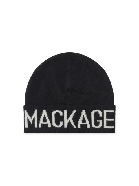 MACKAGE Men's Kiko Logo Beanie - Black