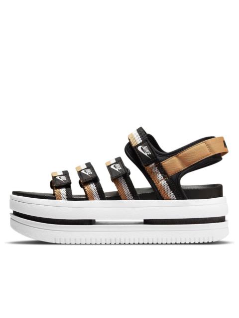 Nike (WMNS) Nike Icon Classic Sandal 'Black Metallic Gold' DH0224-002
