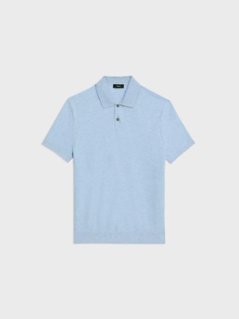 Theory Goris Polo Shirt in Piqué Light Bilen
