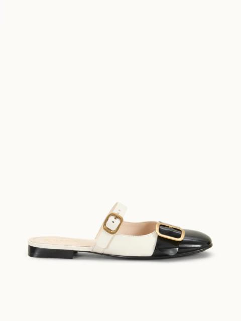 Tod's SANDALS IN LEATHER - WHITE, BLACK