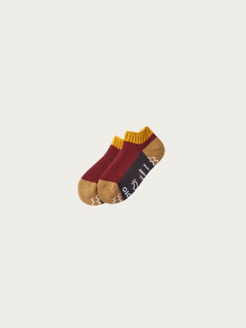 ROTOTO® Pile Sockslipper "Multi" - Gold / Maroon