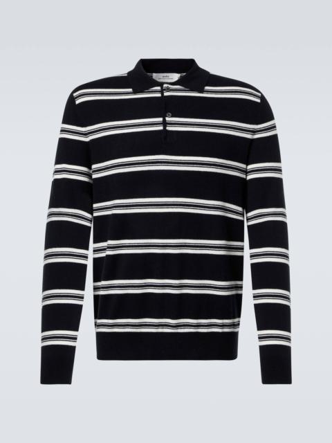 arch4 Mr Swansea striped cashmere polo sweater