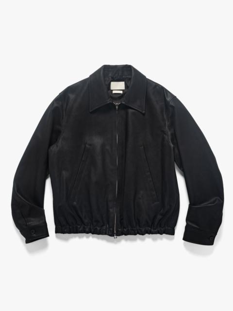 YOKE Leather Zip Blouson Black